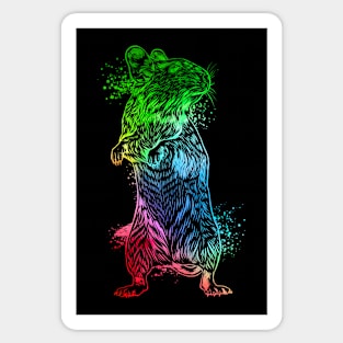 Colorful degu Sticker